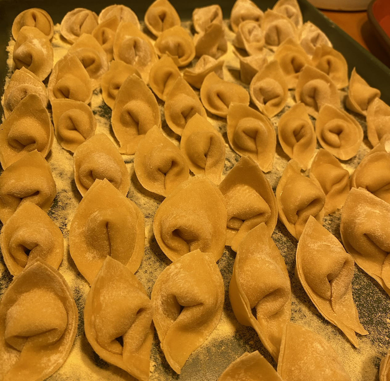 My cute little agnolotti, all waiting to be cooked