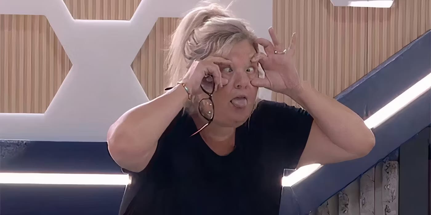 Angela on Big Brother 26 mocking Matt's eyes