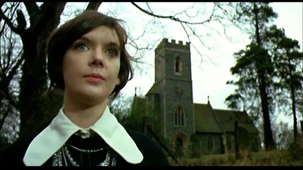 Pamela Franklin in a scene from The Legend of Hell House