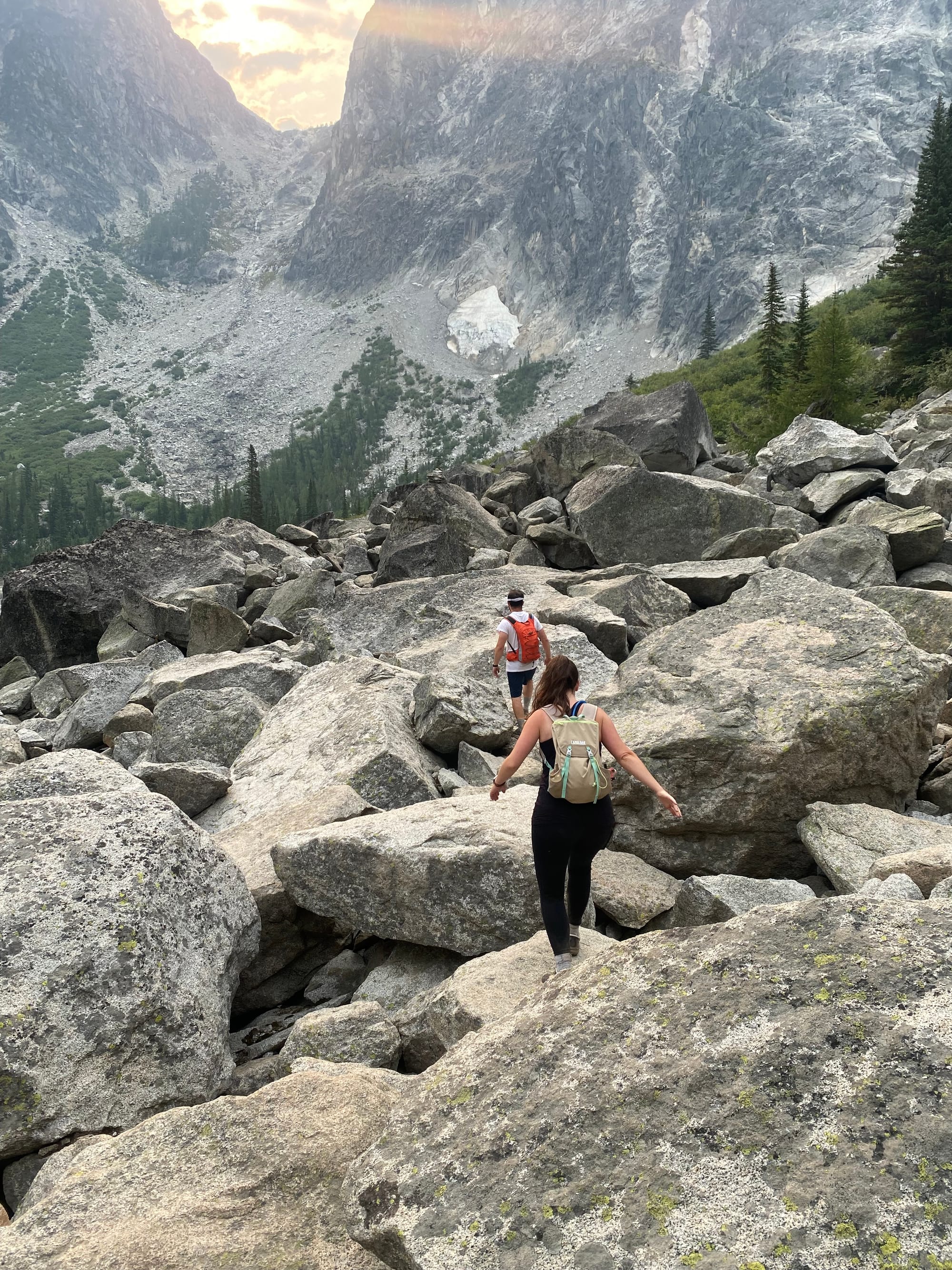 A terrifying photo of the mountain pass we have to climb still